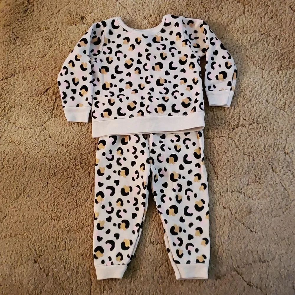 NWOT Garanimals Animal Print Pants Shirt Outfit Sz 18 Mos